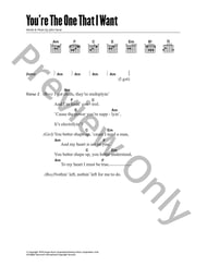 You're the One that I Want Guitar and Fretted sheet music cover